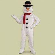 disfraz muneco de nieve - navidad - botarga